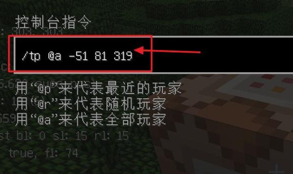 我的世界命令方块传送代码